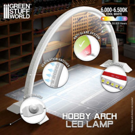 Lámpara de arco LED - Faded White (GSW)