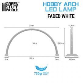 Lámpara de arco LED - Faded White (GSW)