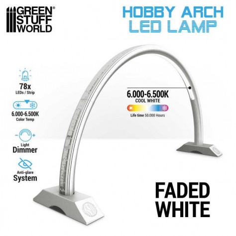 Lámpara de arco LED - Faded White (GSW)