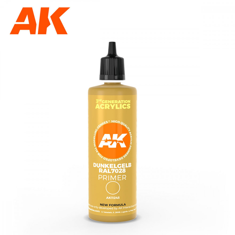 Dunkelgelb Ral 7028 Dark Yellow Surface Primer - 100ml