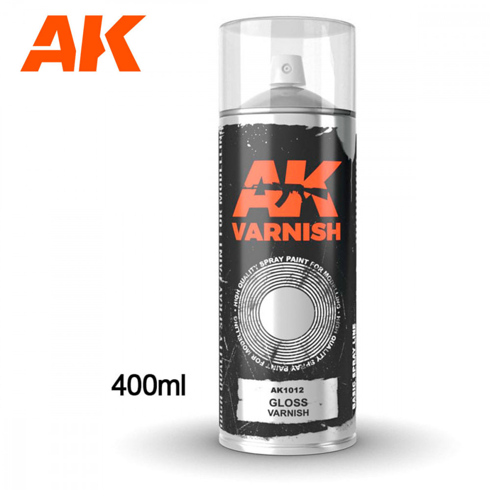 Gloss Varnish - Spray 400ml (Includes 2 nozzles)