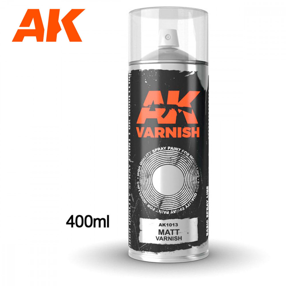 Matt Varnish - Spray 400ml (Includes 2 nozzles)