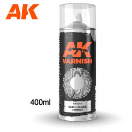 Semi-Gloss varnish - Spray 400ml (Includes 2 nozzles)