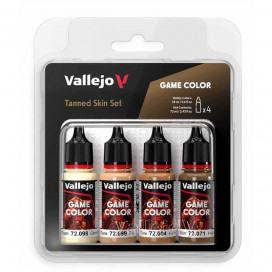 Game color set: Tanned Skin 4x18ml - Piel bronceada