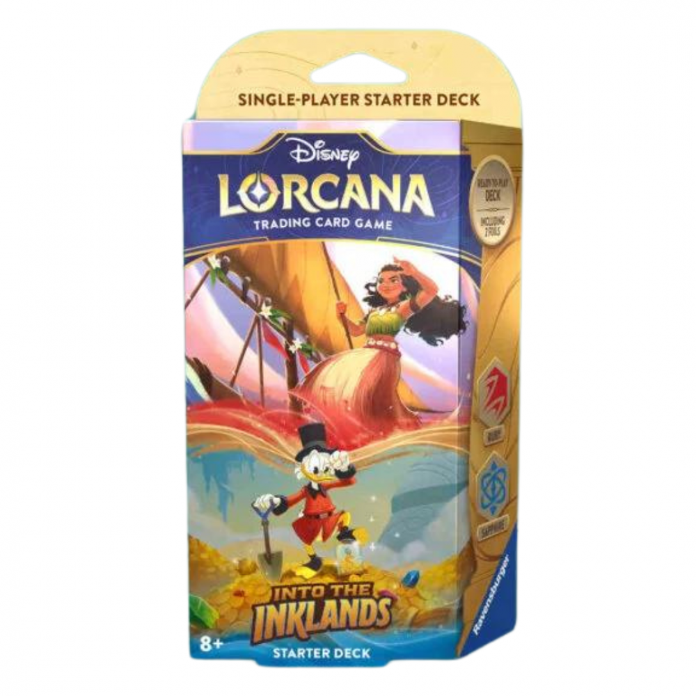 Starter Deck Lorcana - Into The Inklands - Disney - Inglés - VAIANA/MOANA