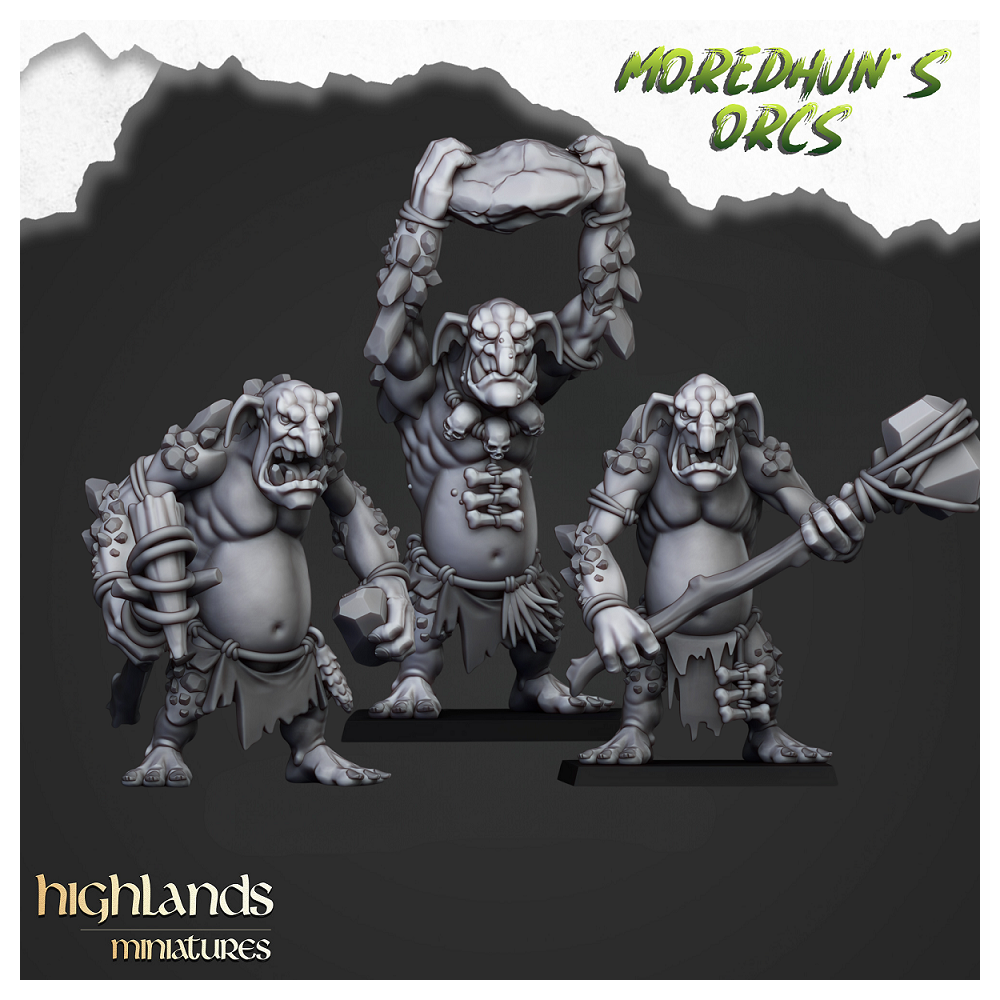 Cave Trolls - Highlands Miniatures