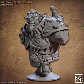 Dumak Bronzebolt bust - Artisan Guild