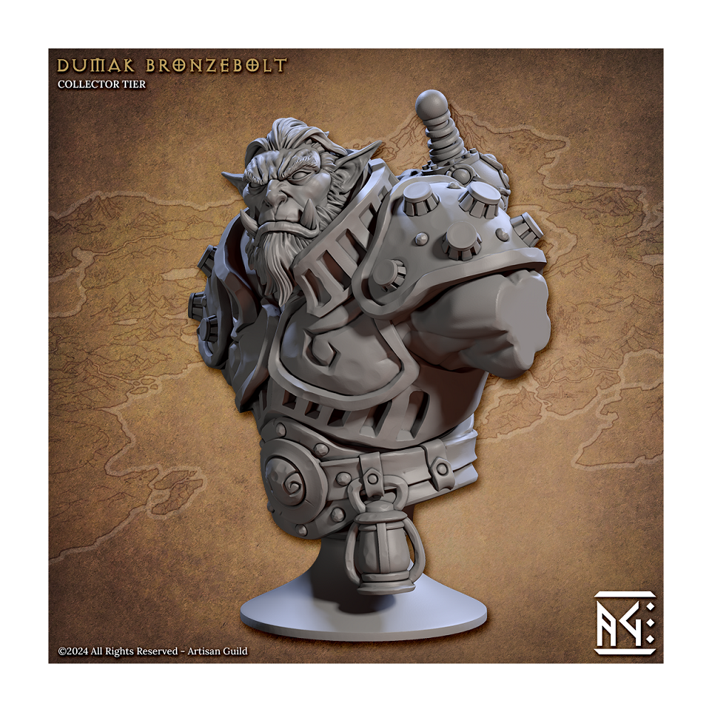 Dumak Bronzebolt bust - Artisan Guild