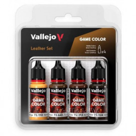 Game color set: Leather 4x18ml  - Cuero