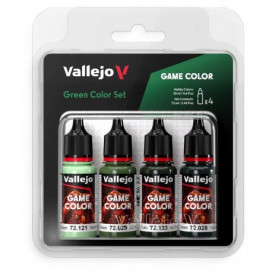 Game color set: Green 4x18ml - Verde