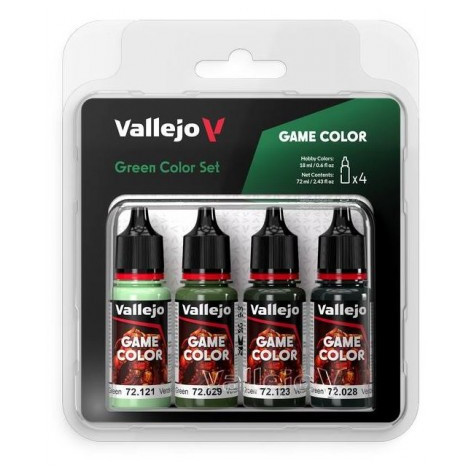 Game color set: Green 4x18ml - Verde