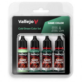 Game color set: Cold Green 4x18ml - Verde Frío