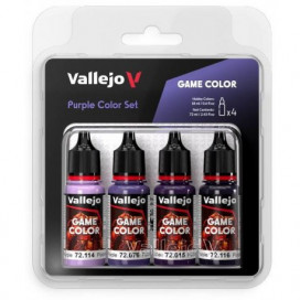 Game color set: Purple 4x18ml - Violeta