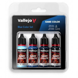 Game color set: Blue 4x18ml - Azul