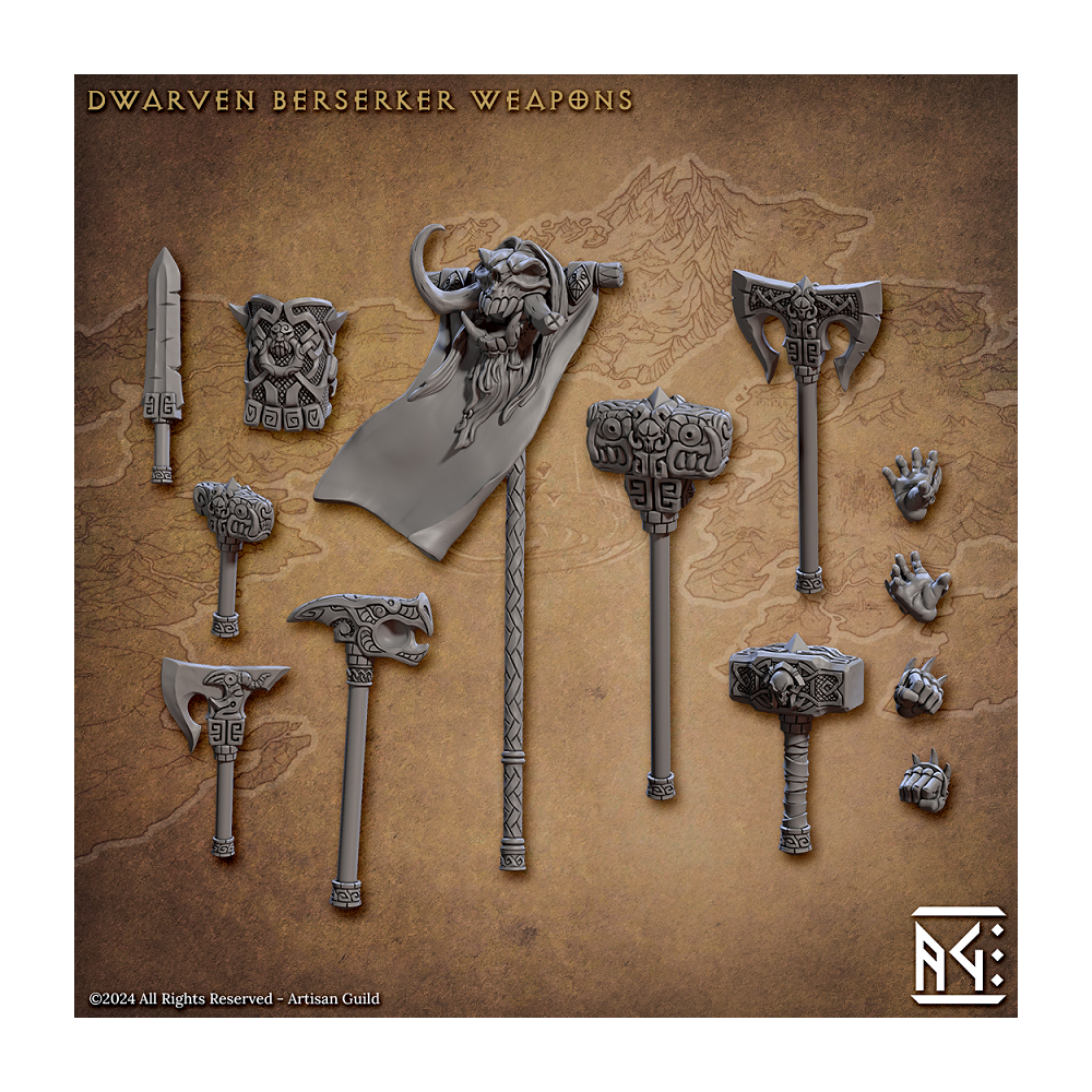 Dwarven Berserker Weapons - The Quest For Goldvein - Artisan Guild