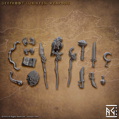 Deeproot Lurikeens Weapons - Artisan Guild