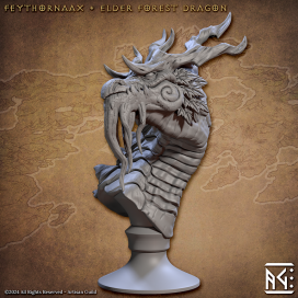 Feythornaax, Elder Forest Dragon - Busto