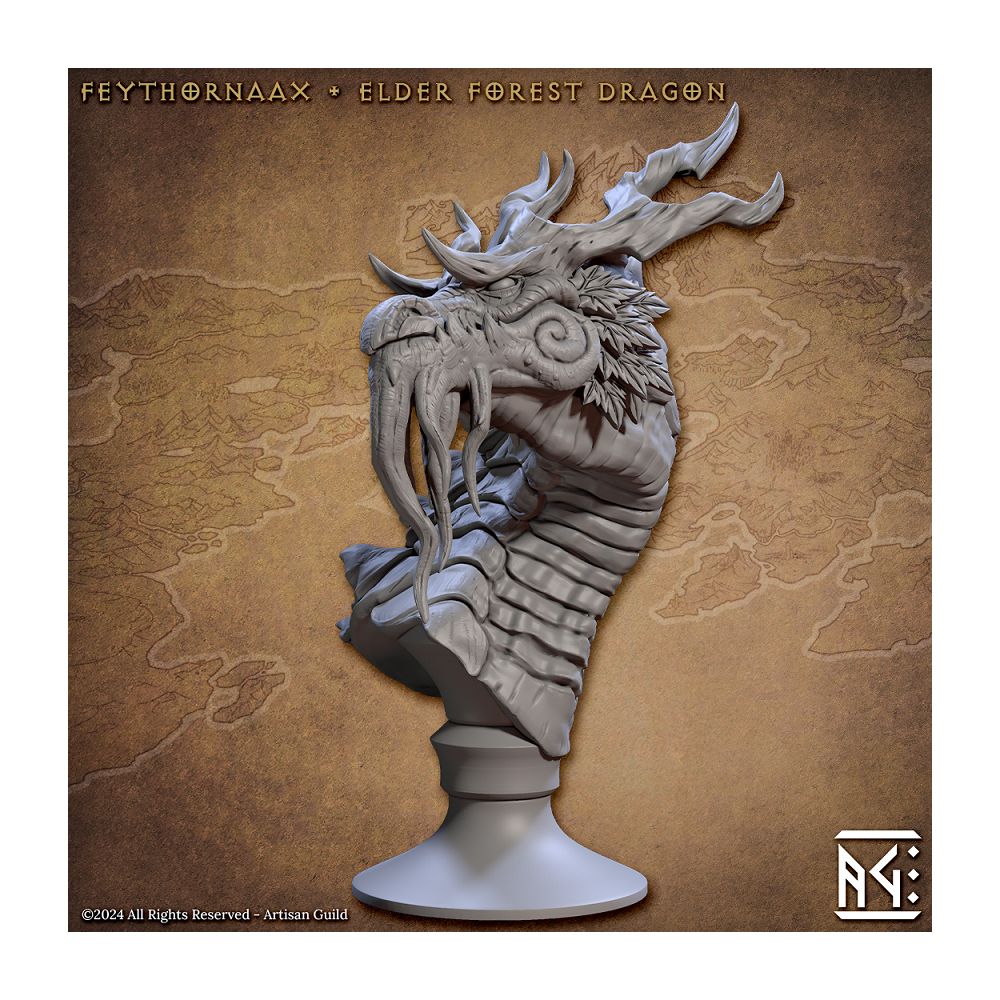 Feythornaax, Elder Forest Dragon - Busto