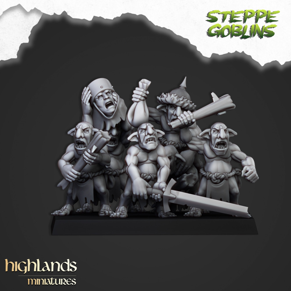 Steppe Goblors - Steppe Goblins - Highlands Miniatures