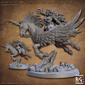 Genevieve on Tempest the Celestial Steed - Vanguard Fighters Guild