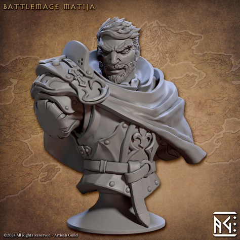 Battlemage Matija - Bust - Vanguard Fighters Guild