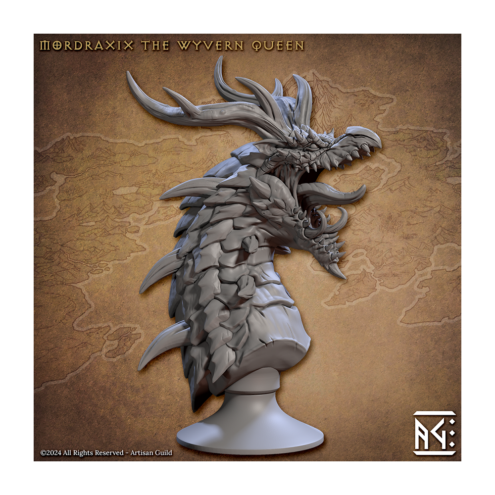 Mordraxix the Wyvern Queen - Bust - Vanguard Fighters Guild