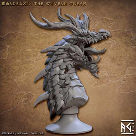 Mordraxix the Wyvern Queen - Bust - Vanguard Fighters Guild