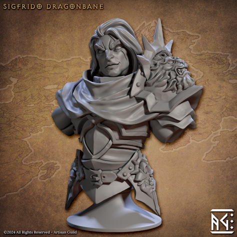 Sigfrido Dragonbane - Bust - Artisan Guild