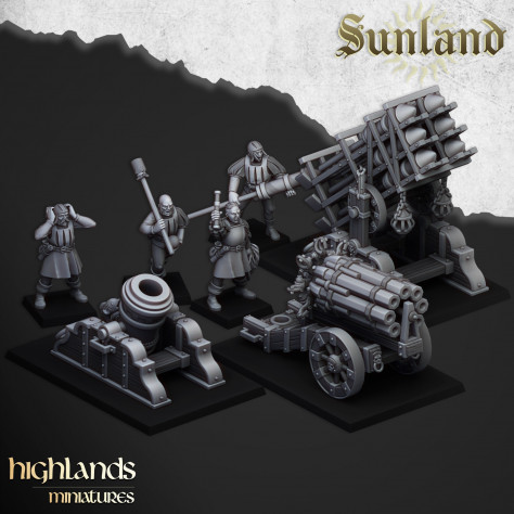 Batería de Artillería - Sunland - Highlands Miniatures