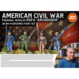 SIGNATURE SET – RAFA «ARCHIDUQUE» – SPECIAL 28MM AMERICAN CIVIL WAR PAINT SET