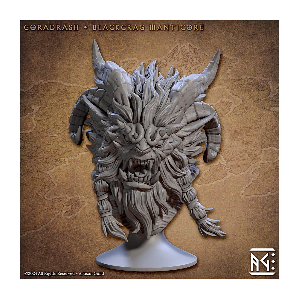 Goradrash, Mantícora de Blackcrag - Busto