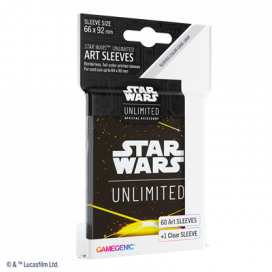 SW: UNLIMITED ART SLEEVES CARD BACK YELLOW