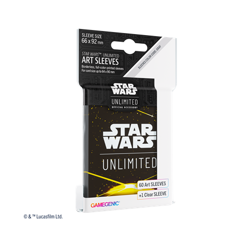 SW: UNLIMITED ART SLEEVES CARD BACK YELLOW