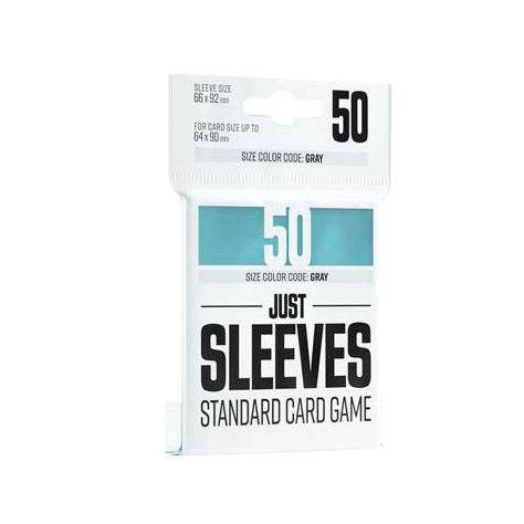 JUST SLEEVES STANDARD CARD GAME CLEAR (50)