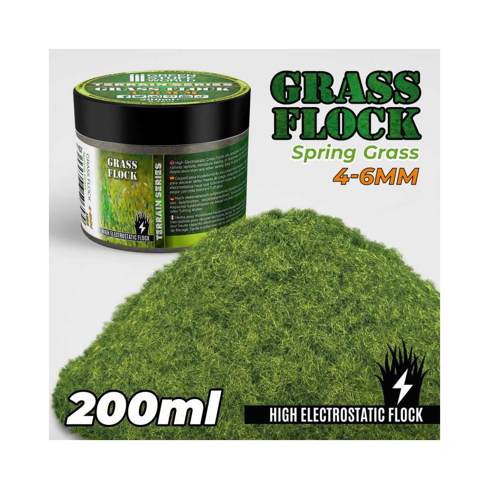 Cesped Electrostatico 4-6mm - SPRING GRASS - 200ml