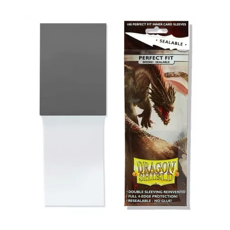 Fundas Standard Perfect Fit Sealable Smoke (100 Fundas) Dragon Shield.