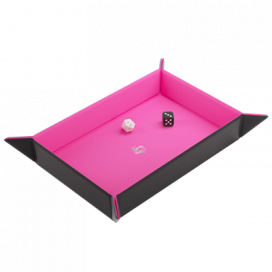 Magnetic Dice Tray Rectangular Black/Pink