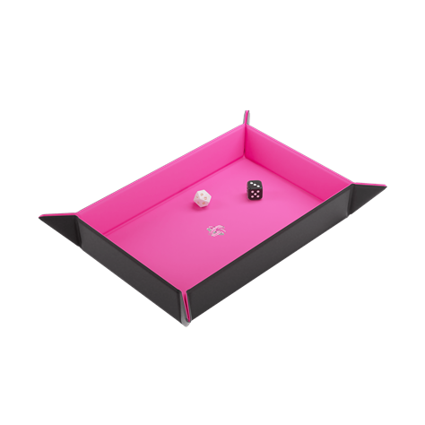 Magnetic Dice Tray Rectangular Black/Pink