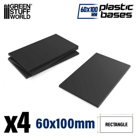 Peanas de plástico - Rectangulares 100x60mm Peanas de plástico - Rectangulares 100x60mm