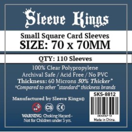 Sleeve Kings Small Square Card Sleeves (70x70mm)