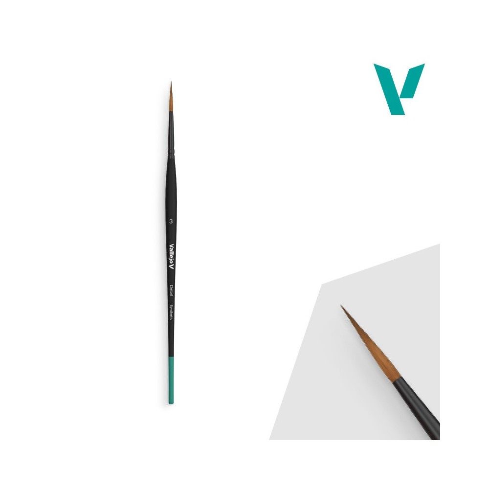 Detail - Pincel Redondo Sintético Nº3