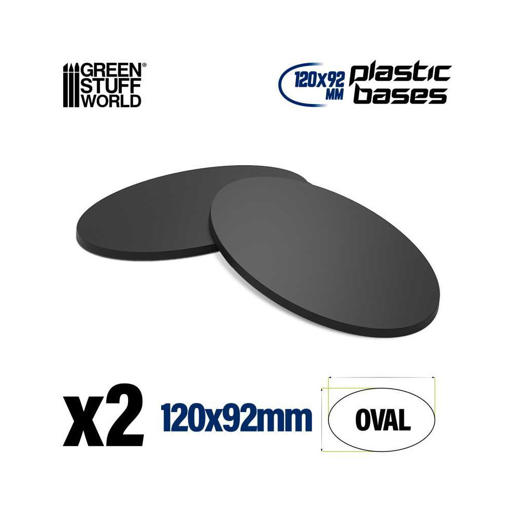 Peanas de Plastico - Ovaladas 120x92mm