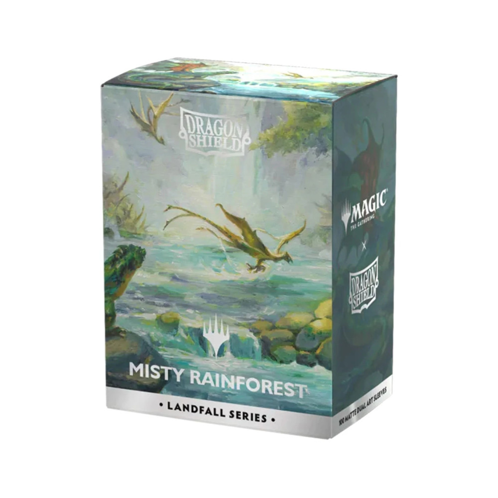 Fundas Standard Landfall Series - Misty Rainforest Magic The Gathering - Dragon Shield