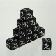 Dados acrílicos contadores negro –