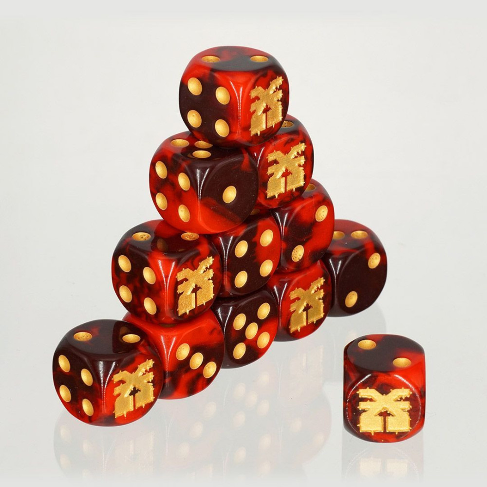 Sets 12 dados D6 tematizados WARHAMMER - White Weasel