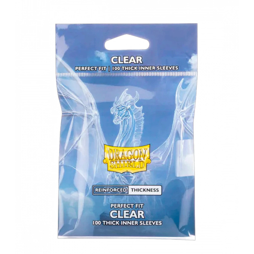 Fundas Standard Reinforced Thickness (100 unidades) Transparentes - Dragon Shield
