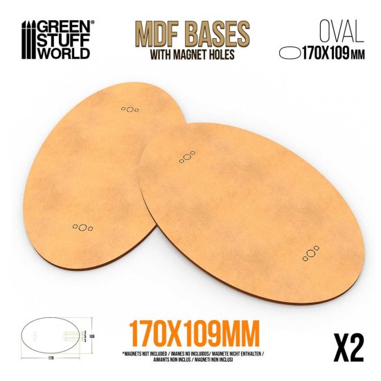 Peanas DM - Ovaladas 170x109mm