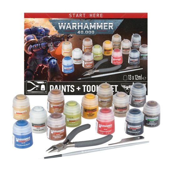 Warhammer 40,000: Kit de pintura y herramientas
