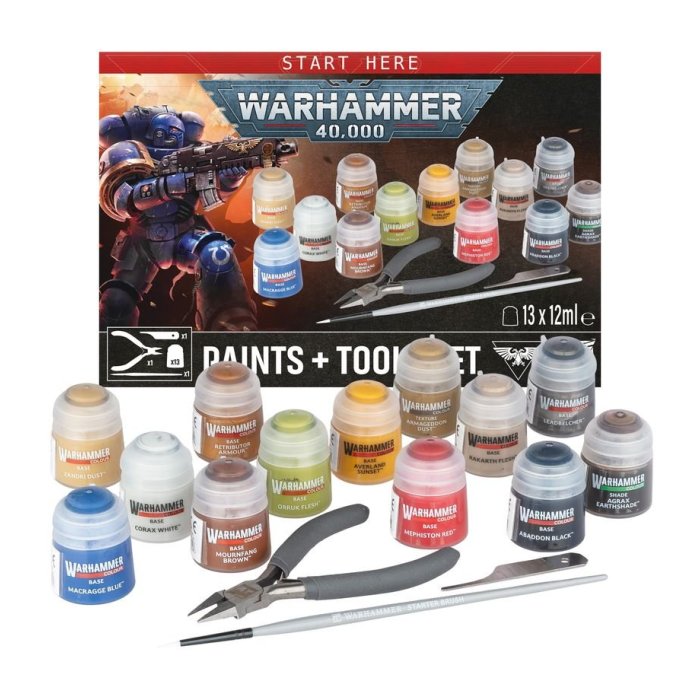 Warhammer 40,000: Kit de pintura y herramientas