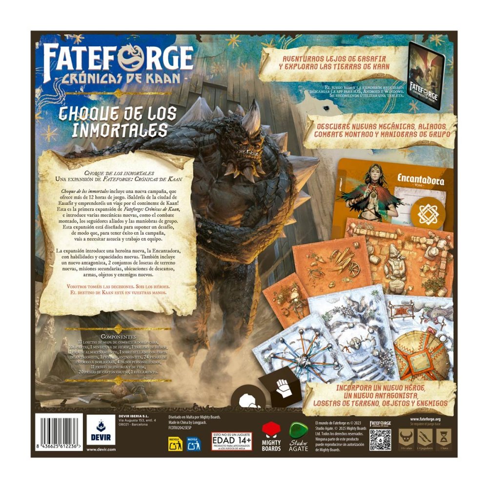 Fateforge: Crónicas de Kaan - Choque de los Inmortales (castellano)